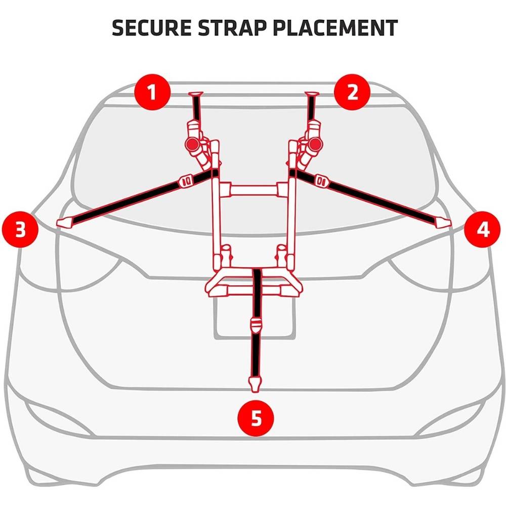 Trunk Mounted Bike Rack - 2 Bike Rack: image 3
