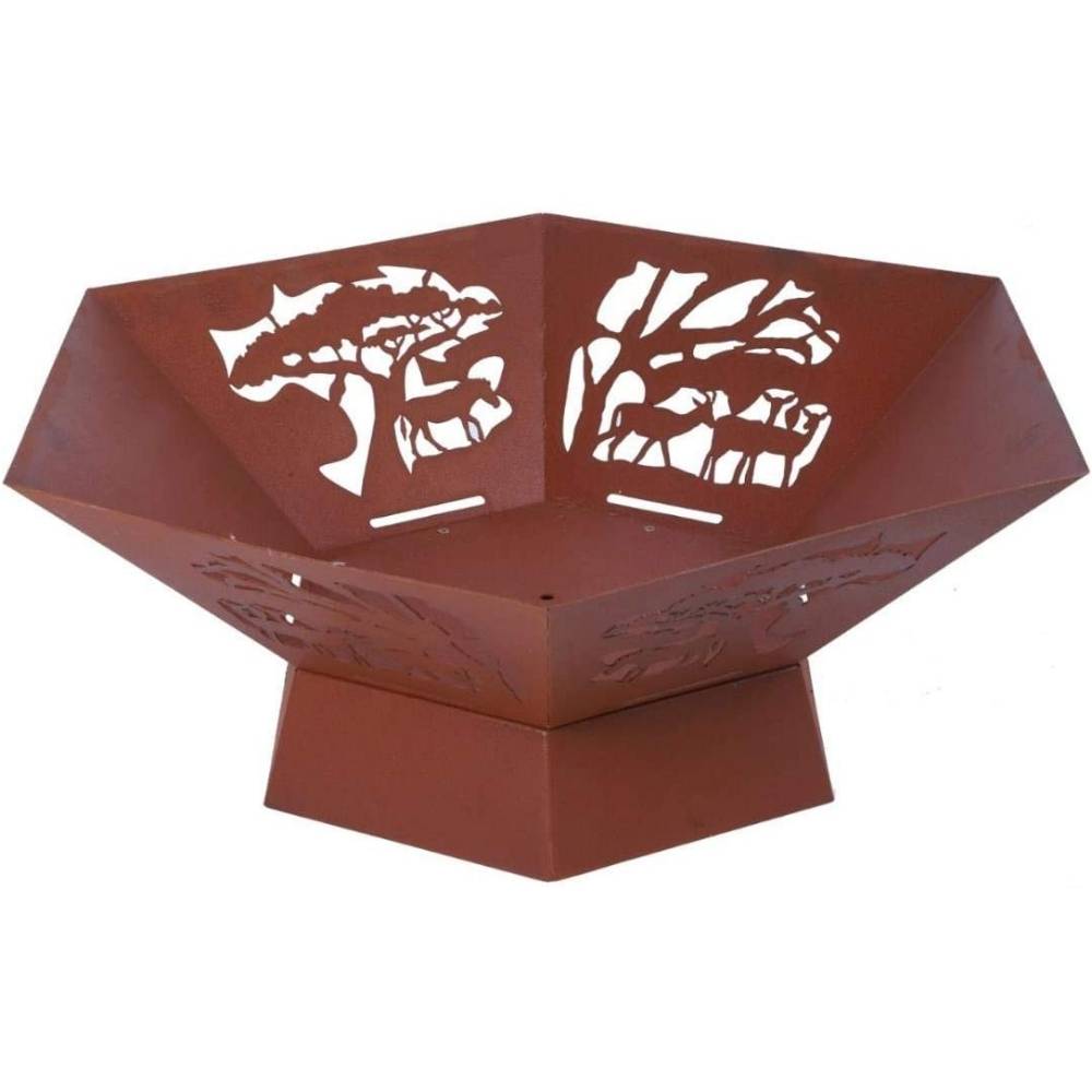 Corten Steel Wood Fire Pit: image 5