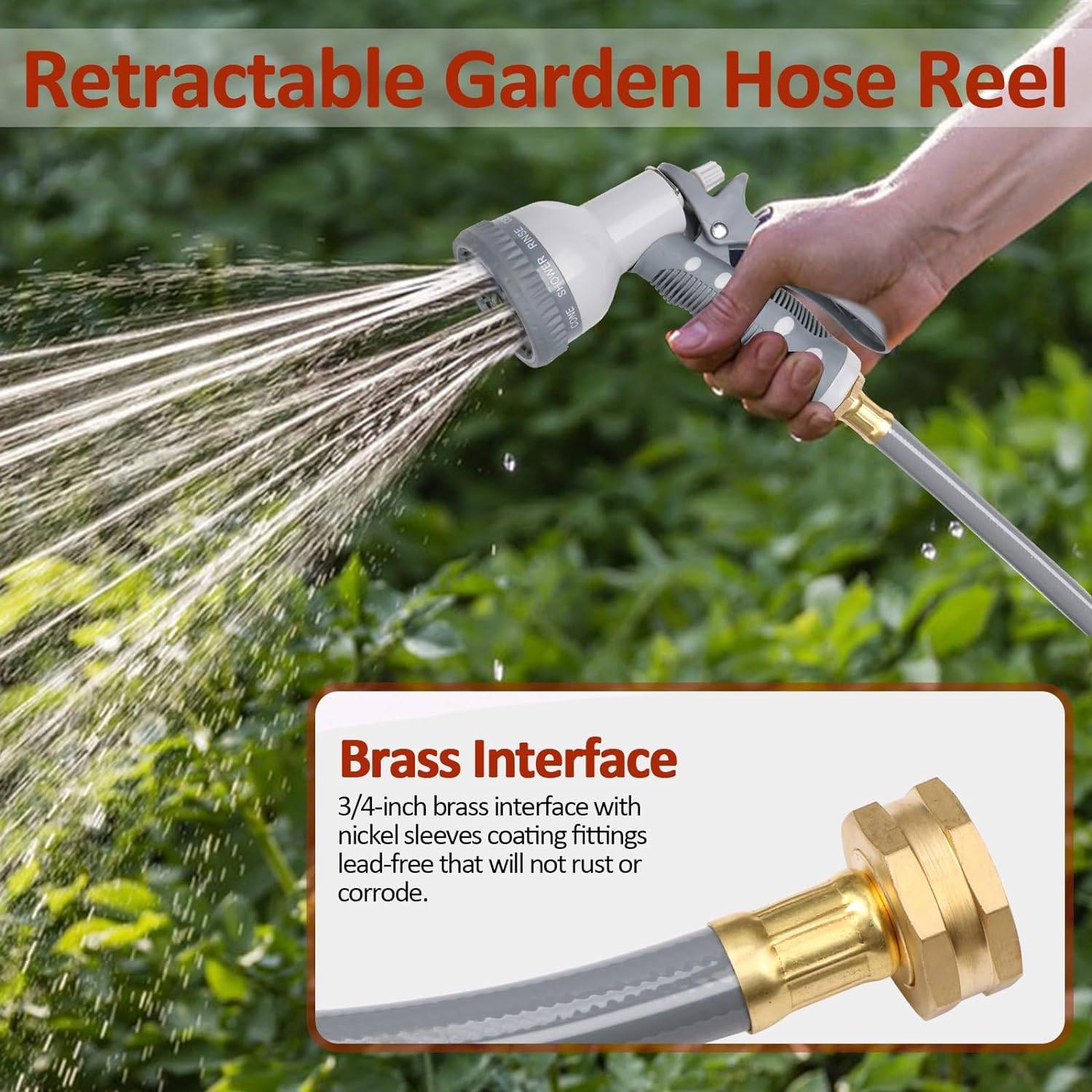 Retractable Garden Hose Reel: image 5