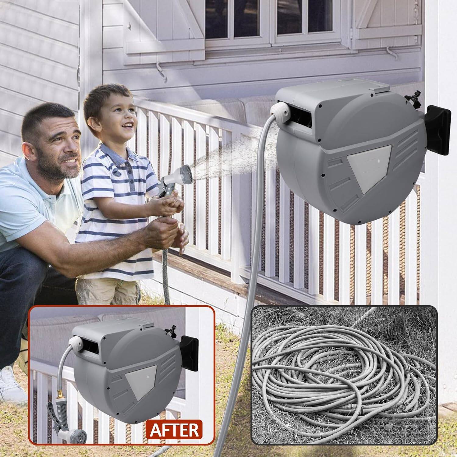 Retractable Garden Hose Reel: image 6