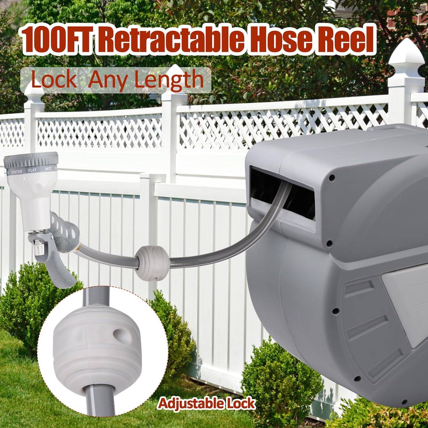 Retractable Garden Hose Reel: image 7