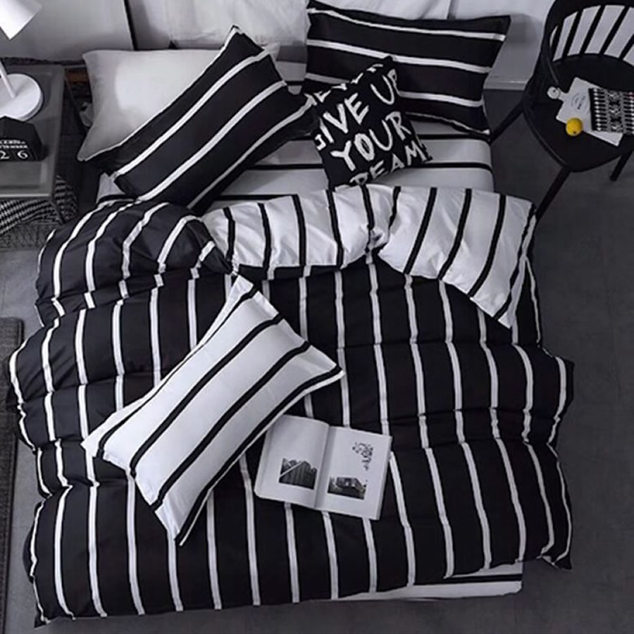 Black and White Bed Set - Twin 3 Piece Set: image 2
