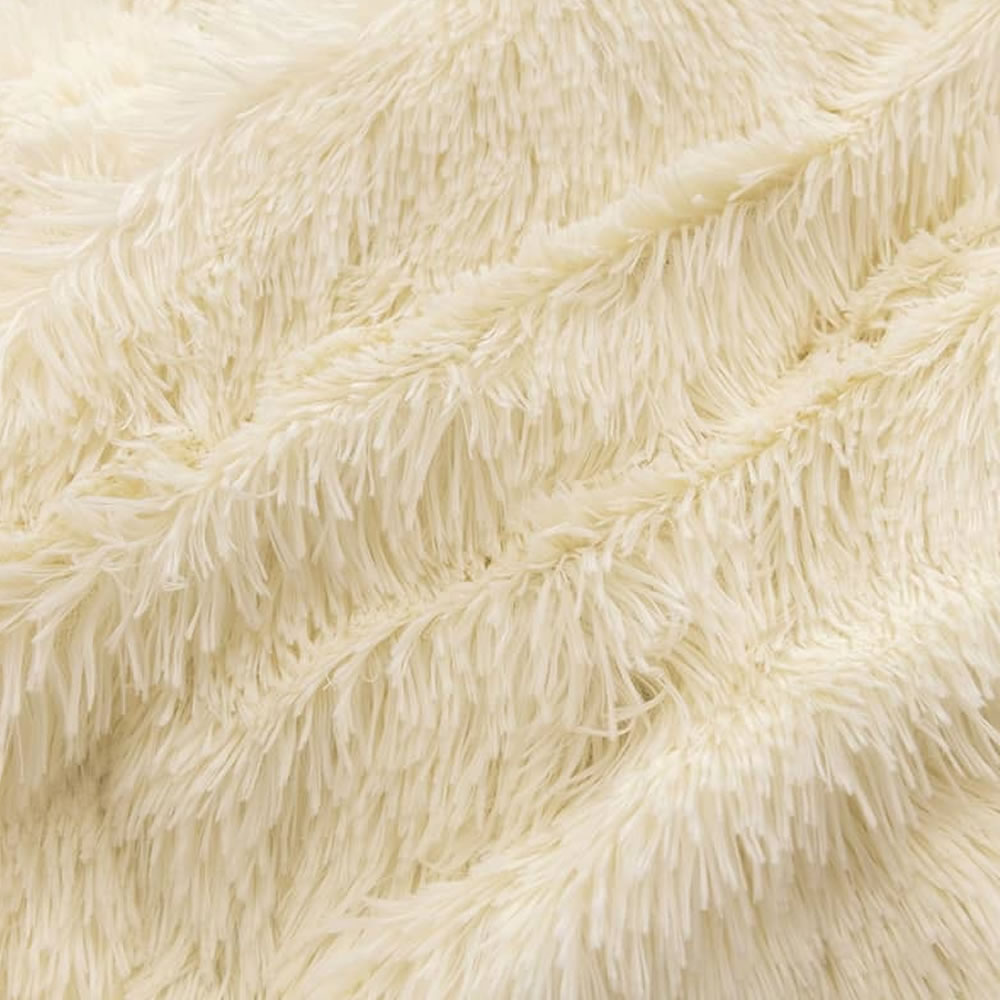 Faux Fur Comforter - Queen 4 Piece Set: image 8