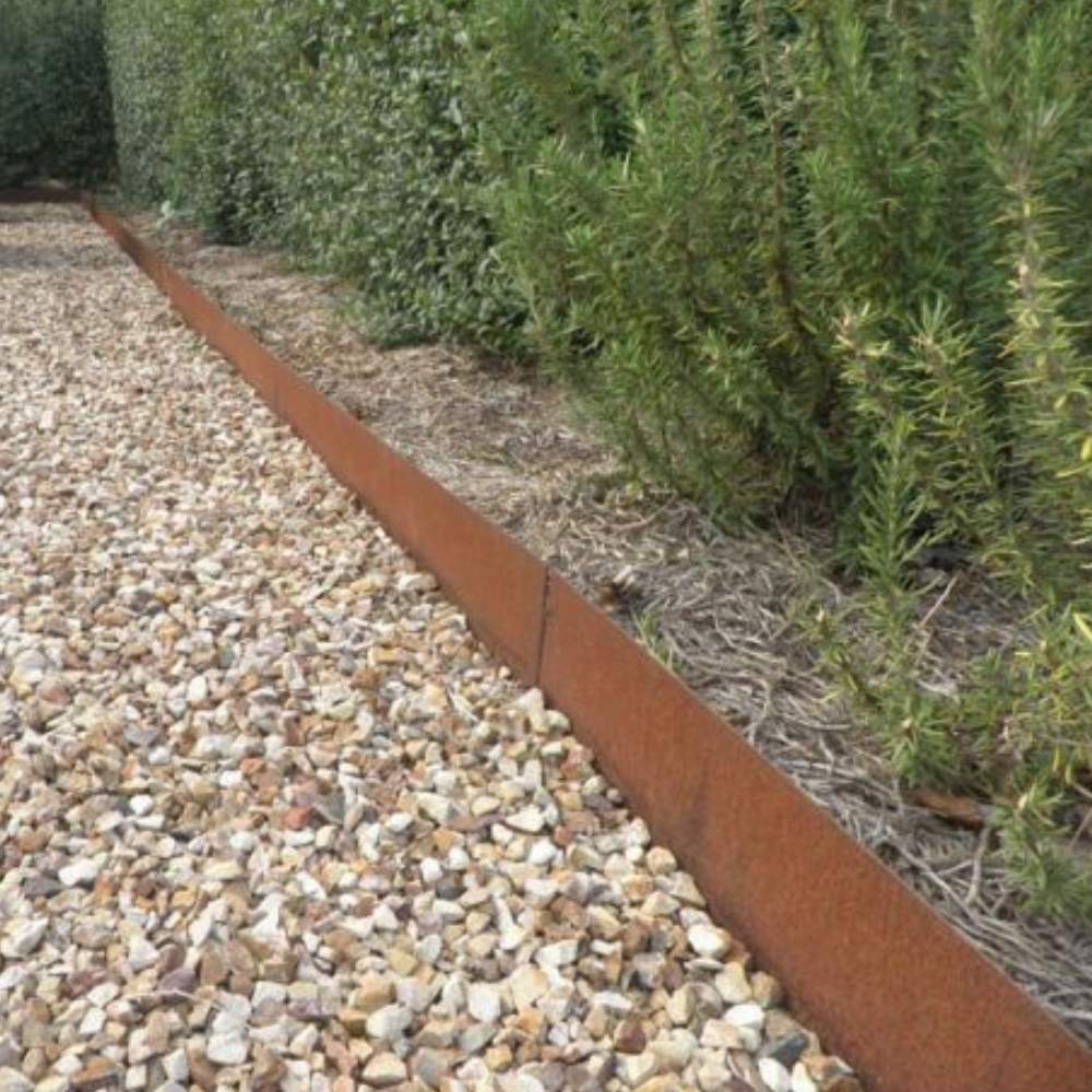 Corten Steel Garden Edge - 100mm Face Height (per m): image 3