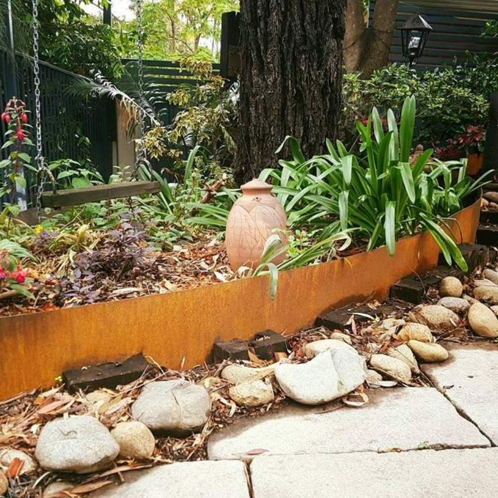 Corten Steel Garden Edge - 100mm Face Height (per m): image 5
