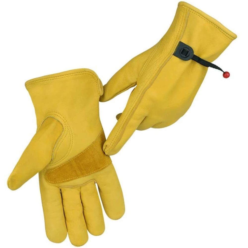 Leather Gardening Gloves - L - (Large)