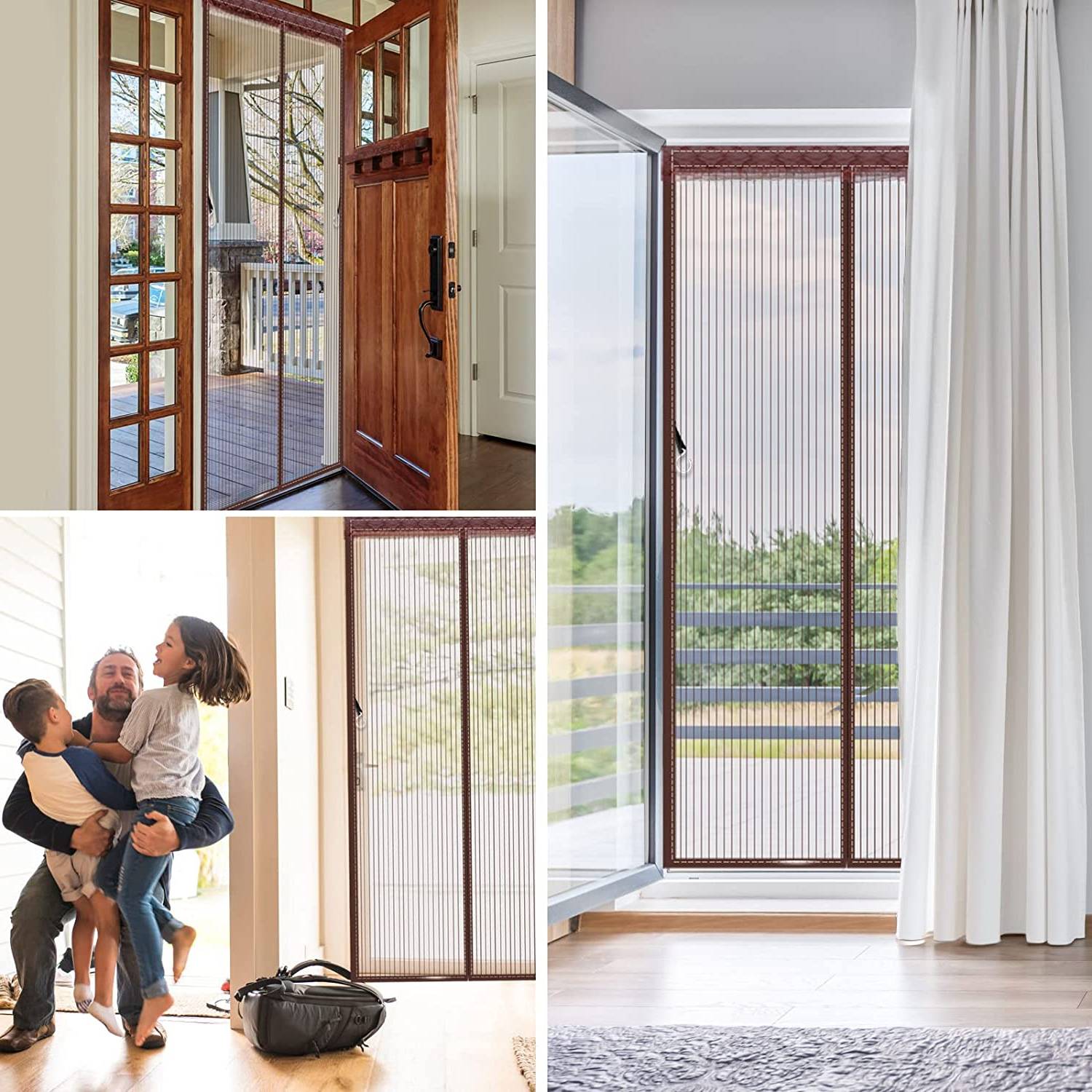 Brown Door Screen - 60cm x 210cm: image 7