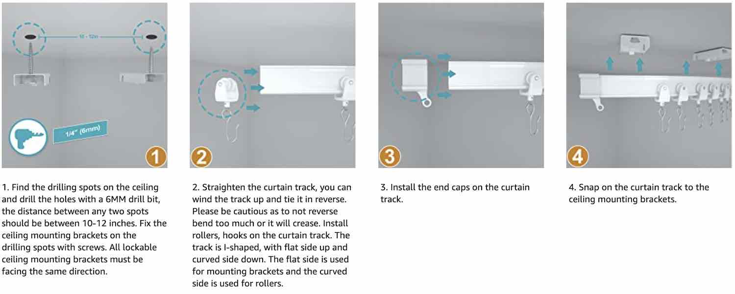 Ceiling Curtain Track: image 18