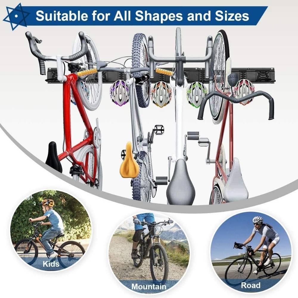 Wall Bike Storage - 4 Bike Rack: image 2