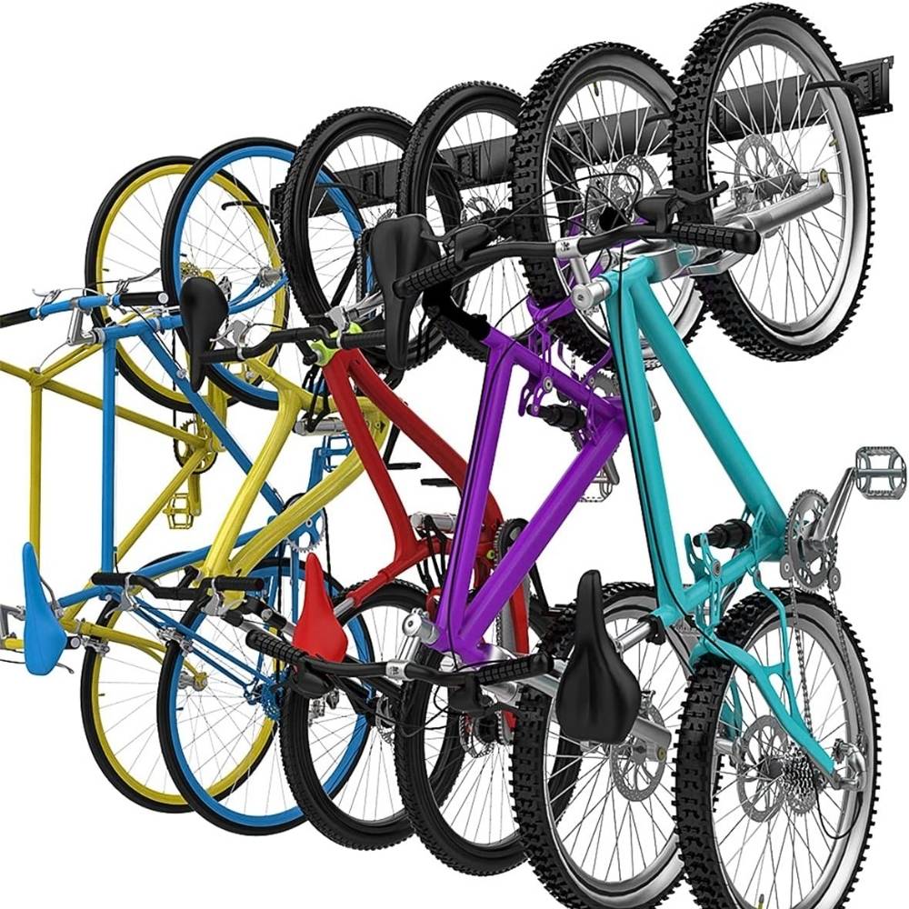 Wall Bike Storage - 4 Bike Rack
