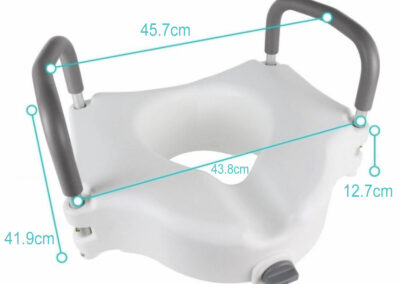 elevated toilet seat with handles